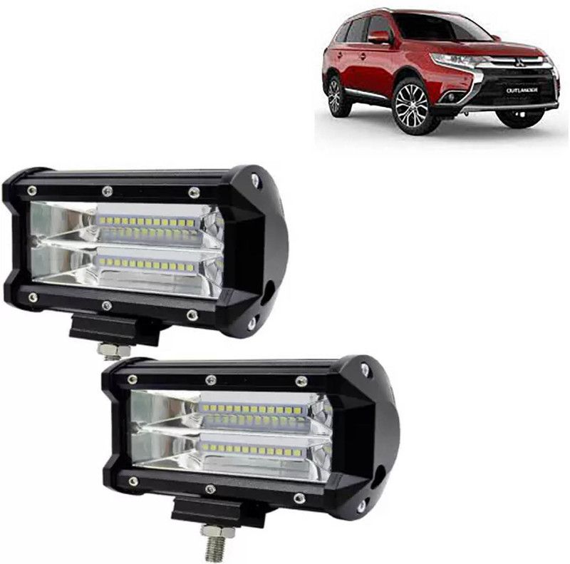 aksmit 24 LED Fog Light Set Of 2 For Outlander_FL198 Fog Lamp Car, Motorbike, Truck, Van LED for Mitsubishi (12 V, 72 W)  (Outlander, Pack of 2)