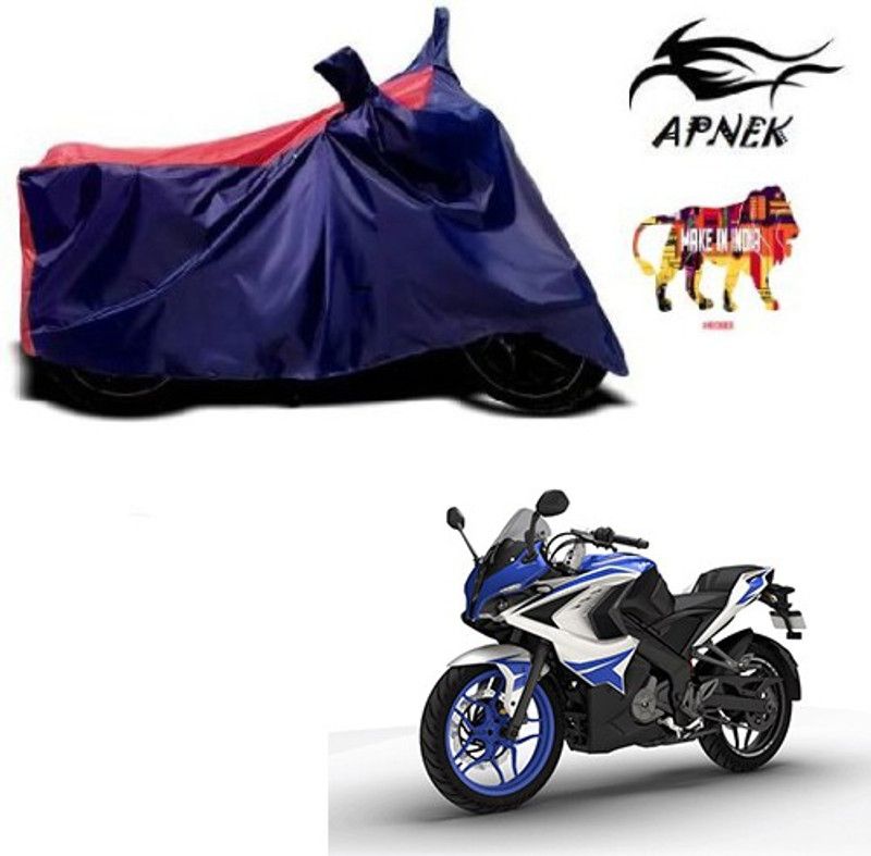 APNEK Waterproof Two Wheeler Cover for Bajaj  (Pulsar RS 200, Red, Blue)