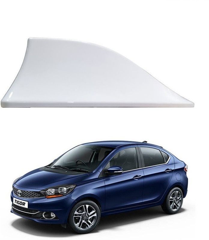 BBM Car roof Shark Fin White Color OE FM/AM High quality for Tata Tigor Whip Vehicle Antenna