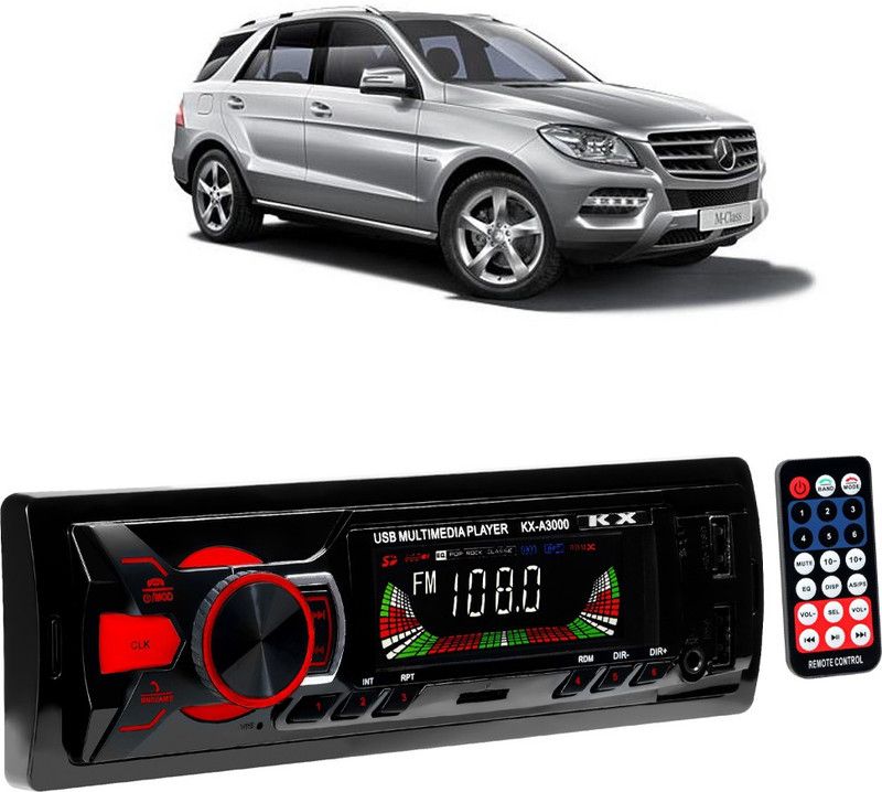 JBRIDERZ Boom Master A3000 with AUX/Bluetooth/USB/ MP3 B400 Car Stereo  (Single Din)