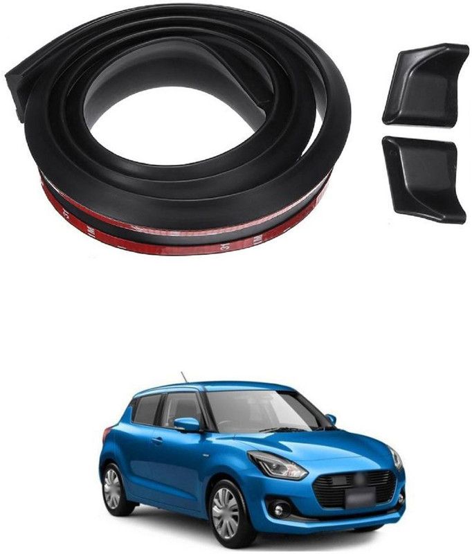 PROEDITION Rear Strip Splitter Spoiler Side Skirt Rubber Carbon FiberFor Swift Car Spoiler