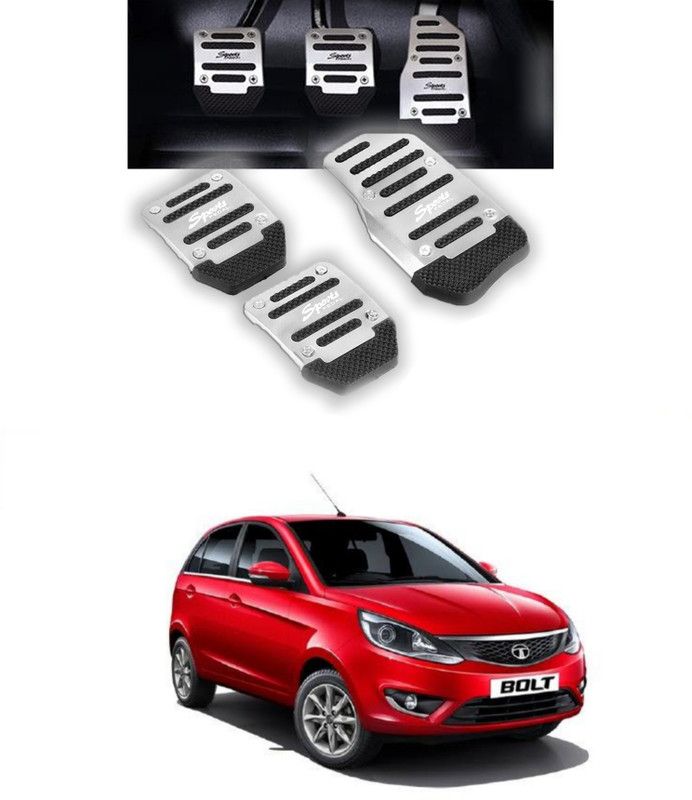 Gadiparts ™ Non-Slip Manual Silver Guj Car Pedal Kit Cover for Bolt Car Pedal