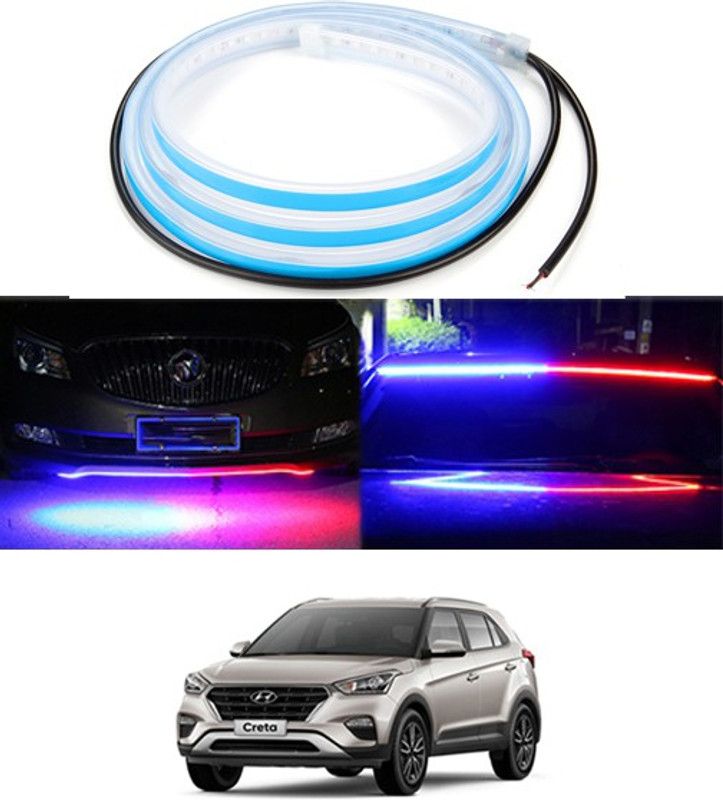 AYW 120cm LED Strip Flexible Police Light Car Hood/Trunk/Dashboard/Door For Creta Dash Light Car, Van LED for Hyundai (12 V, 12 W)  (Creta, Pack of 1)