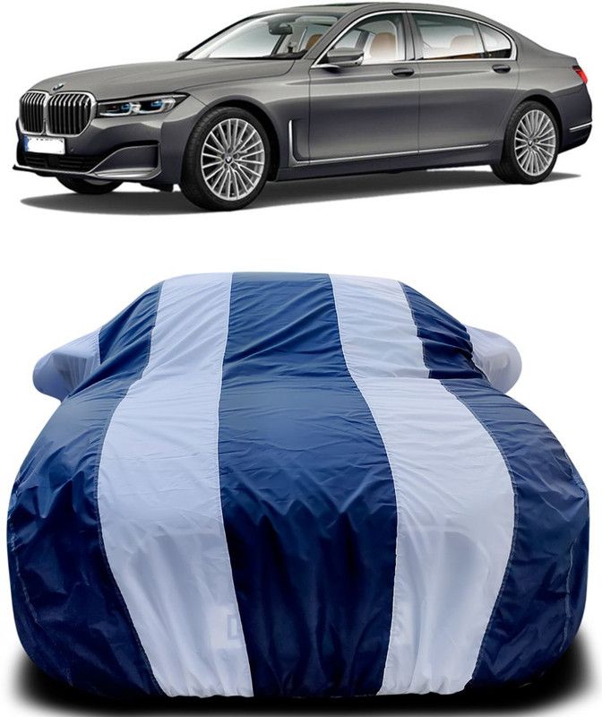 THE REAL ARV Car Cover For BMW 730d (With Mirror Pockets)  (Blue, White)