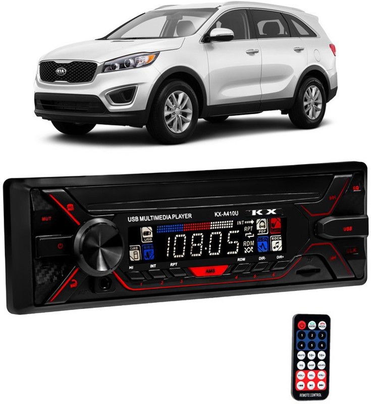 Dvis Car Stereo FX- A100U Car Stereo with Bluetooth, USB, SD Card , Aux D-1634 Car Stereo  (Single Din)