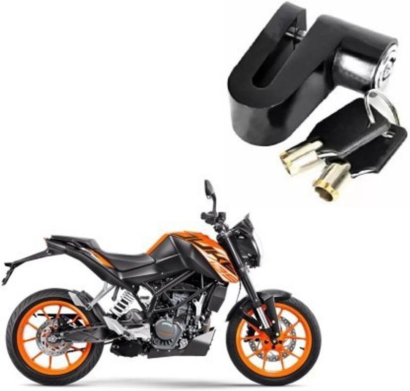 Giinix Heavy Steel Disc Break Security Lock Disc Lock For KTM DUKE 125 Disc Lock  (Black)