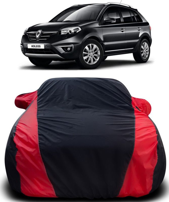 NUMBOR ONE Car Cover For Renault Koleos (With Mirror Pockets)  (Black, Red)