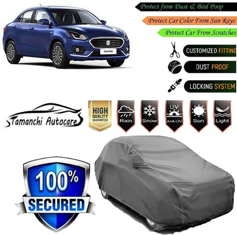 Tamanchi Autocare Car Cover For Maruti Suzuki Swift Dzire  (Grey)