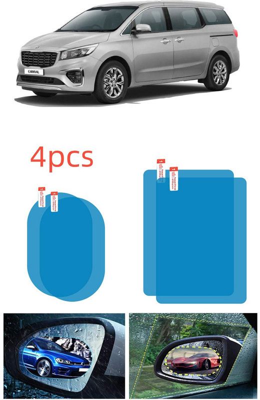 Etradezone Antifog Combo(B&S)_0260 Car Mirror Rain Blocker  (Blue)
