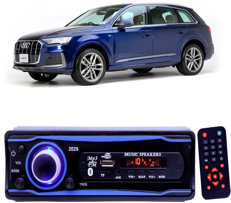 Purpleheart Blue 2029 USB/AUX/SD/BLUETOOTH/FM/MP3 BOOM MASTER STANDARD- P23 Car Stereo  (Single Din)