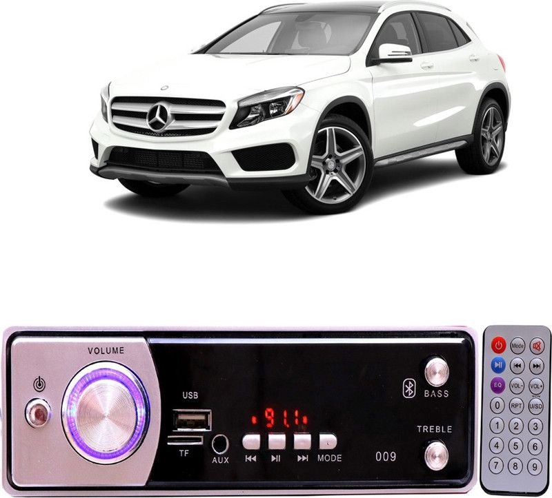Bluedrum Silver009 BLUETOOTH/USB/SD/AUX/FM/MP3 Car Stereo ( Single Din) B-390 Car Stereo  (Single Din)