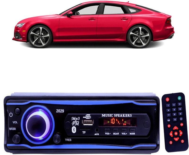 Genipap Blue 2029 USB/AUX/SD/BLUETOOTH/FM/MP3 BOOM MASTER STANDARD- G 28 Car Stereo  (Single Din)