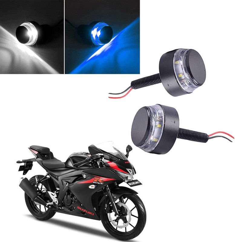 Vagary /Handle Weight Light Indicators for All Bike Universal Bar End Turn Signal Grip 0065 Indicator Light, Fog Lamp, Side Marker Motorbike LED for Suzuki (12 V, 2 W)  (GS 150R, Pack of 2)