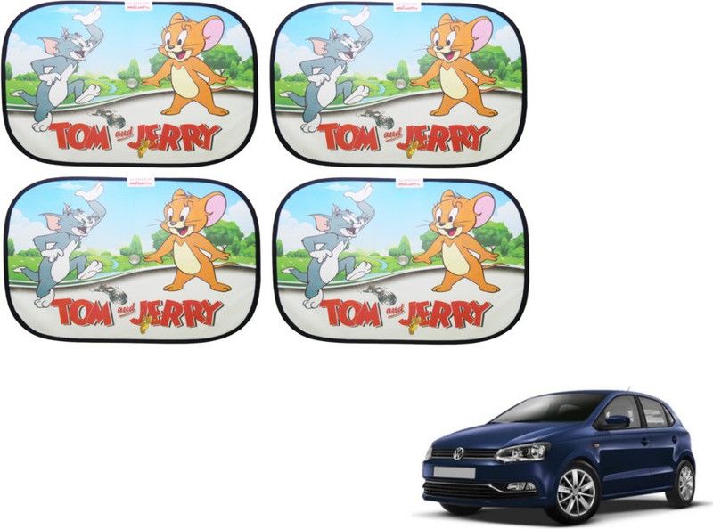 MOCKHE Side Window Sun Shade For Volkswagen Polo  (Multicolor)