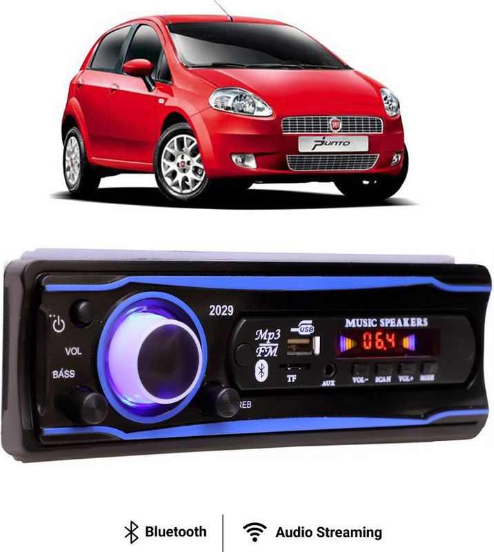 Purpleheart Blue Stereo-999 BLUETOOTH/USB/SD/AUX/FM/MP3 (BLUE & Black)P-117 Car Stereo  (Single Din)