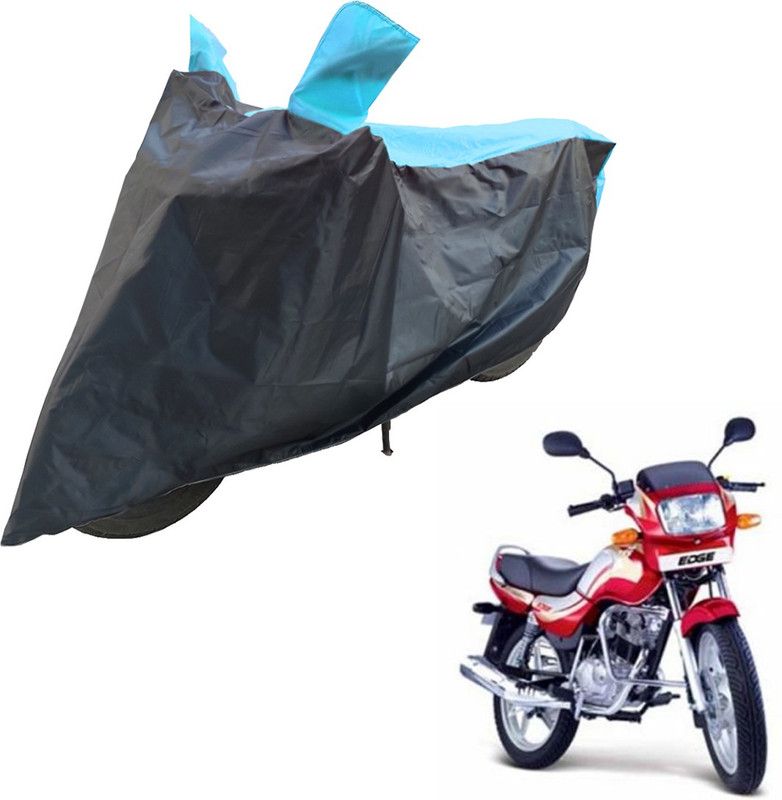 RiderShine Two Wheeler Cover for TVS  (Victor Edge, Blue, Black)