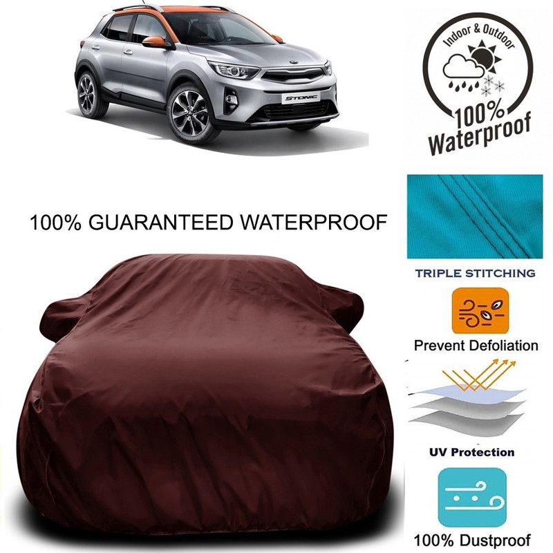 APNEK Car Cover For Kia Stonic (With Mirror Pockets)  (Maroon)