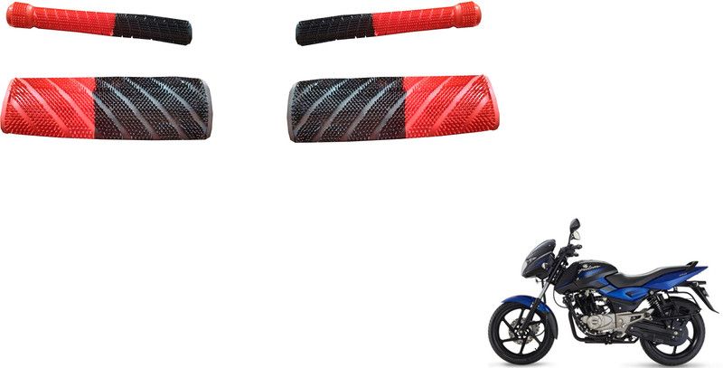 AutoVHPR BajPulsI5ODTRedBlackPVCGripCoverwithClutchBreakCover Handle Bar Grip For Bajaj Pulsar 150 DTS-i  (Pack of 2)