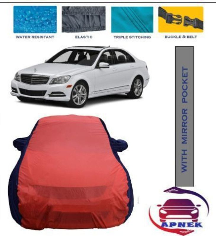 APNEK Car Cover For Mercedes Benz C220 (With Mirror Pockets)  (Red, Blue)