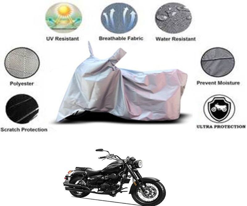 RONISH Waterproof Two Wheeler Cover for UM  (Renegade, Silver)