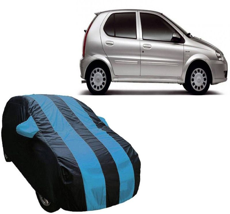 ABS AUTO TREND Car Cover For Tata Indica V2 (With Mirror Pockets)  (Blue, Multicolor)