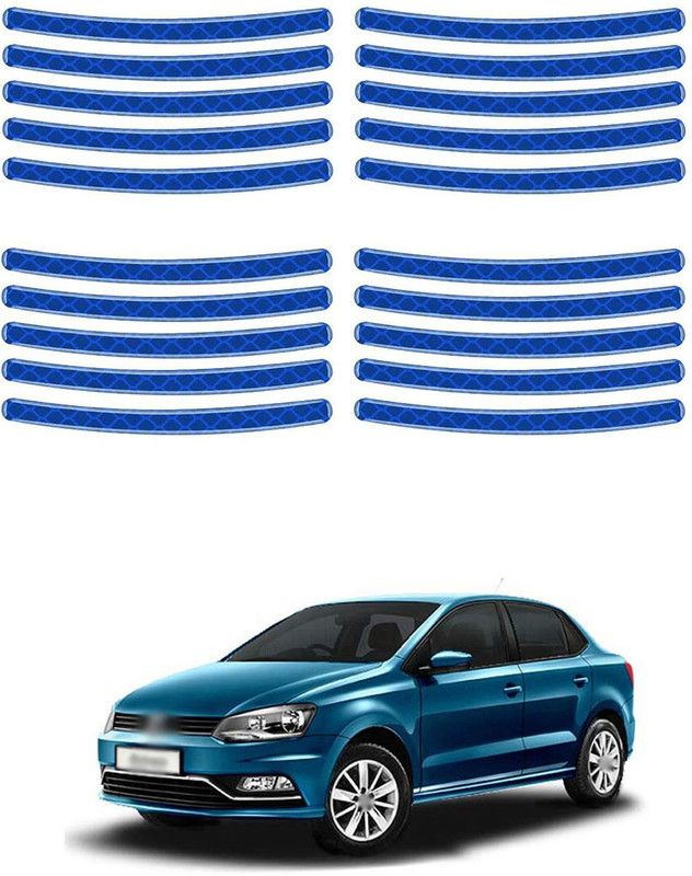 PROEDITION Plastic Car Bumper Guard  (Blue, Pack of 20, Volkswagen, Polo)