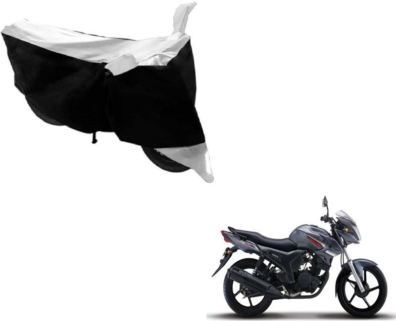Flipkart SmartBuy Two Wheeler Cover for Yamaha  (SZ-S, Black, Silver)