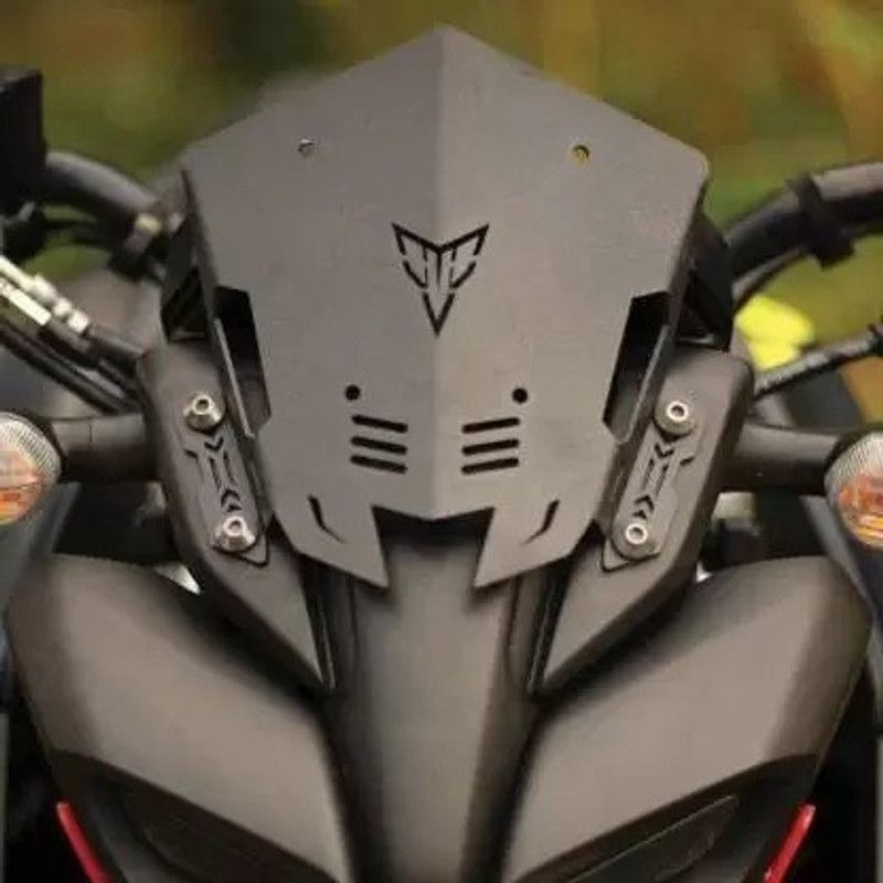 VDBULLET Metal Visor for Yamaha MT-15 Bike Windshield Bike Windshield