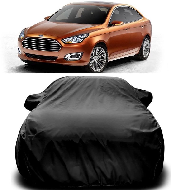 AUTOGARH Car Cover For Ford Escort (With Mirror Pockets)  (Black)