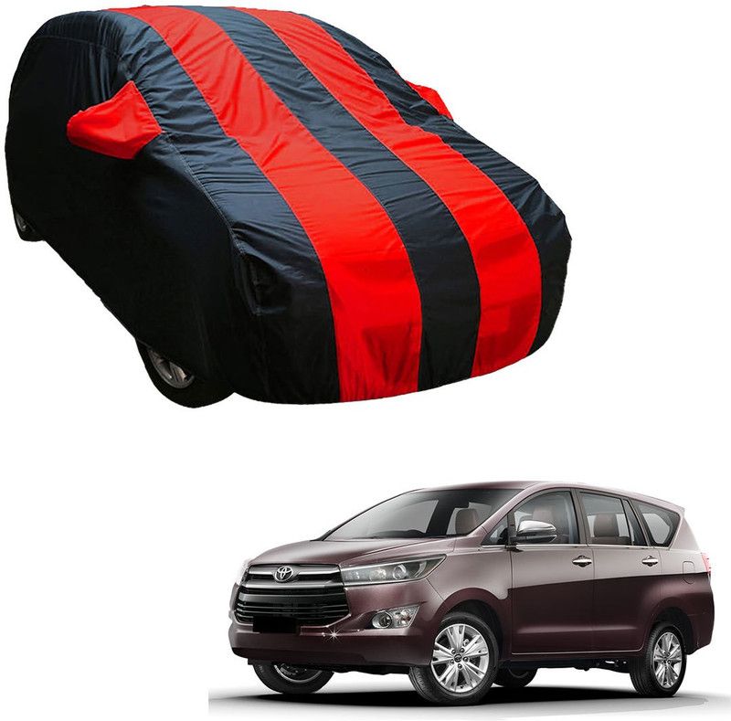 SS Zeeber Car Cover For Toyota Innova Crysta 2.8 ZX AT (With Mirror Pockets)  (Blue, Red)