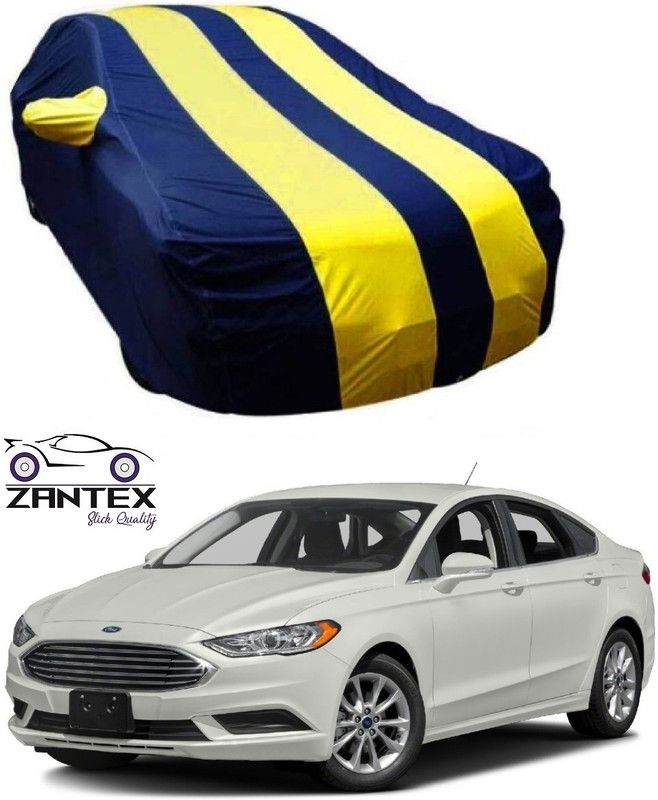 ZANTEX Car Cover For Ford Fusion (With Mirror Pockets)  (Blue, Yellow)