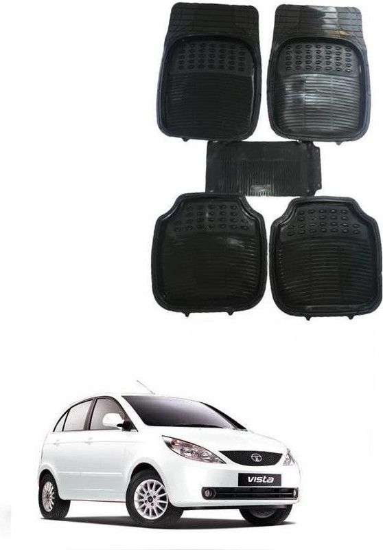 arneja trading company Rubber, PVC Standard Mat For Tata Indica Vista  (Black)