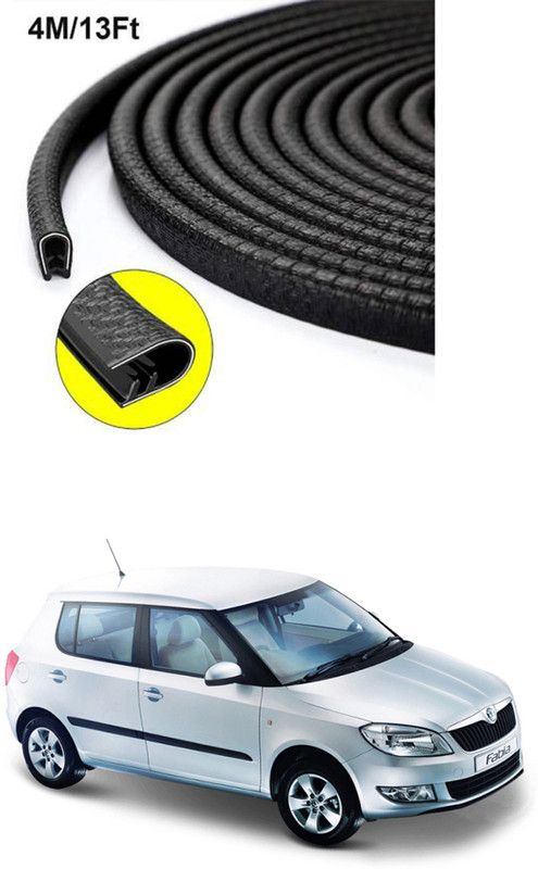 APICAL Plastic, Carbon Steel Car Door Guard  (Black, Pack of 1, Maruti, Fabia)