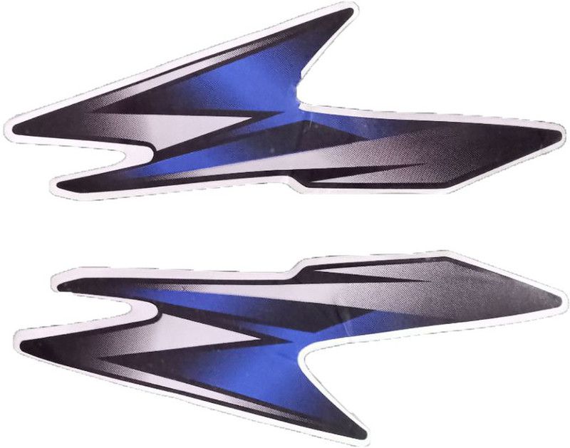 Dateen Sticker & Decal for Bike  (Blue)
