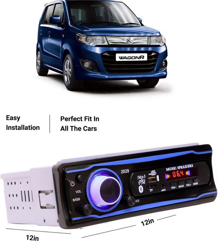 EverLand Blue Stereo-999 BLUETOOTH/USB/SD/AUX/FM/MP3 (BLUE & Black)-0-338 Car Stereo  (Single Din)