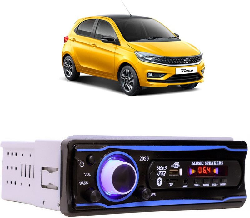 Bluedrum Blue Stereo-999 BLUETOOTH/USB/SD/AUX/FM/MP3 (BLUE & Black)-551 Car Stereo  (Single Din)