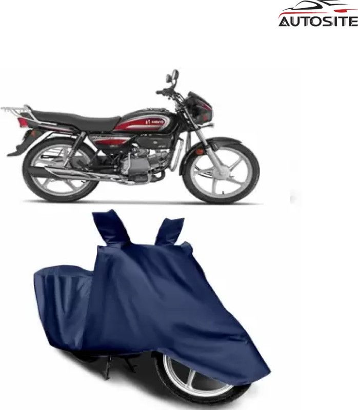 AUTOSITE Two Wheeler Cover for Hero  (Splendor Plus, Blue)