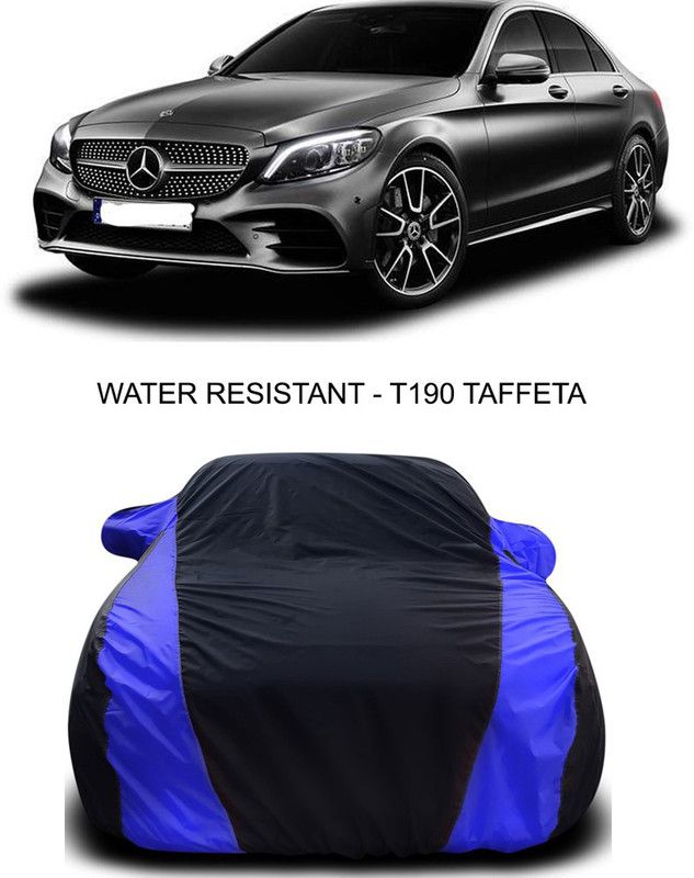 Ascension Car Cover For Mercedes Benz C200 (With Mirror Pockets)  (Black, Blue)