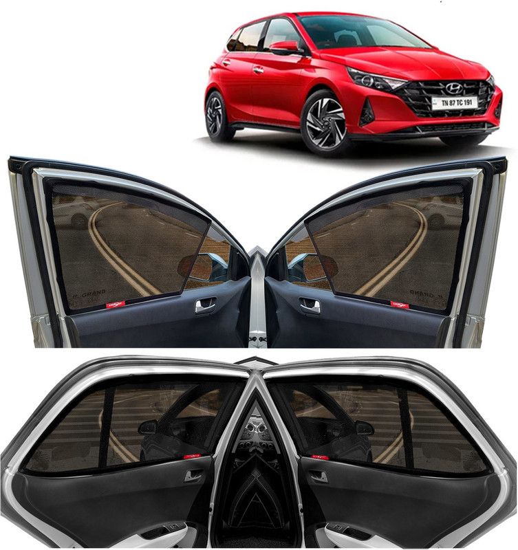 Kingsway Side Window Sun Shade For Hyundai i20  (Black)