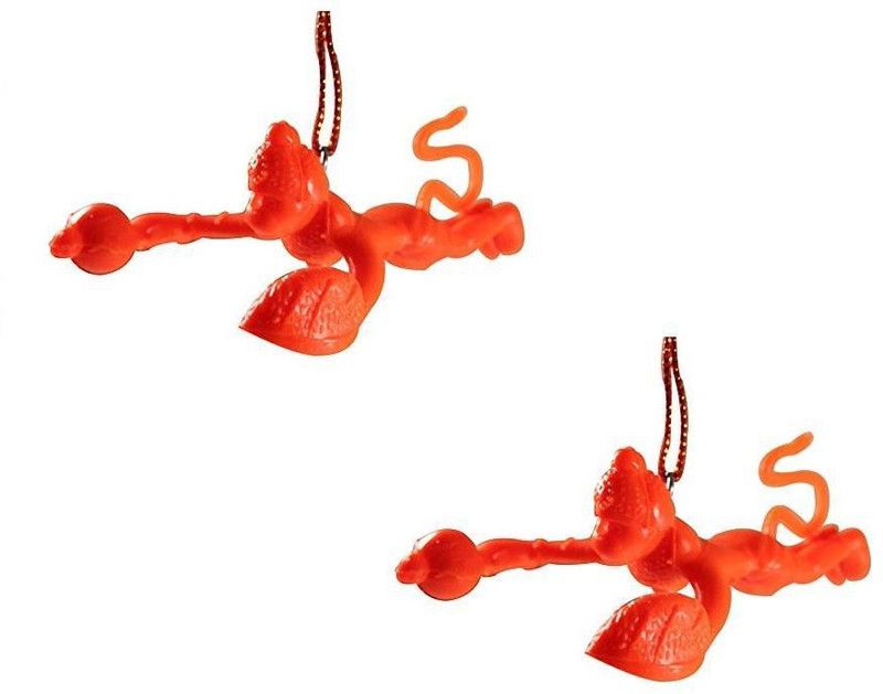 M MOD CON Car Dashboard Hanging Flying Lord Hanuman Ji Pack of 2 Car Hanging Ornament  (Pack of 2)
