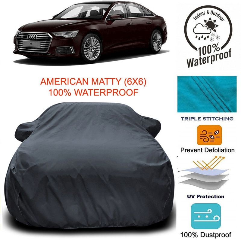 Dvis Car Cover For Audi A6 (With Mirror Pockets)  (Grey)