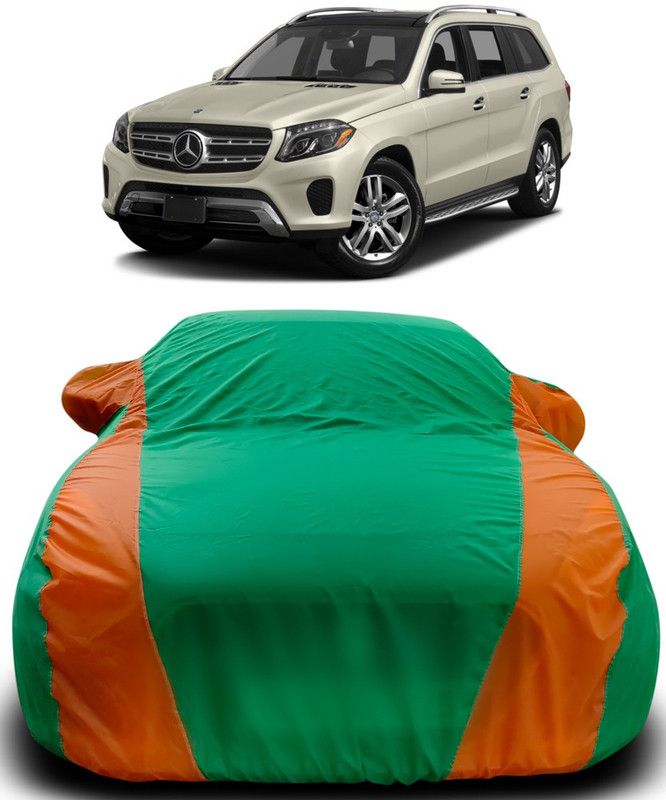 Elegance Car Cover For Mercedes Benz GL (With Mirror Pockets)  (Green, Orange)