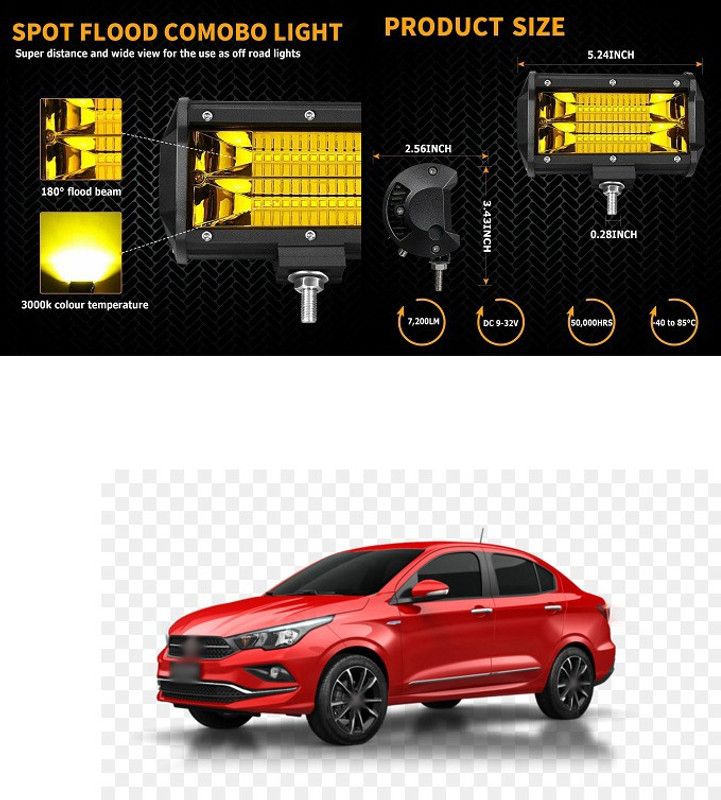 PECUNIA LED Fog Light for Fiat Universal For Car