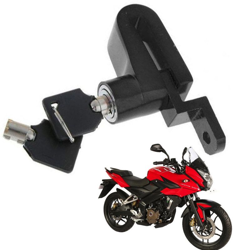 Generox Super Hard Anti Theft Disc Brake Lock for Pulsar 200 AS Disc Lock  (Black)
