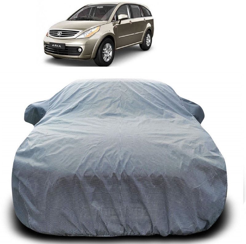 AutoKick Car Cover For Tata Aria (With Mirror Pockets)  (Grey)