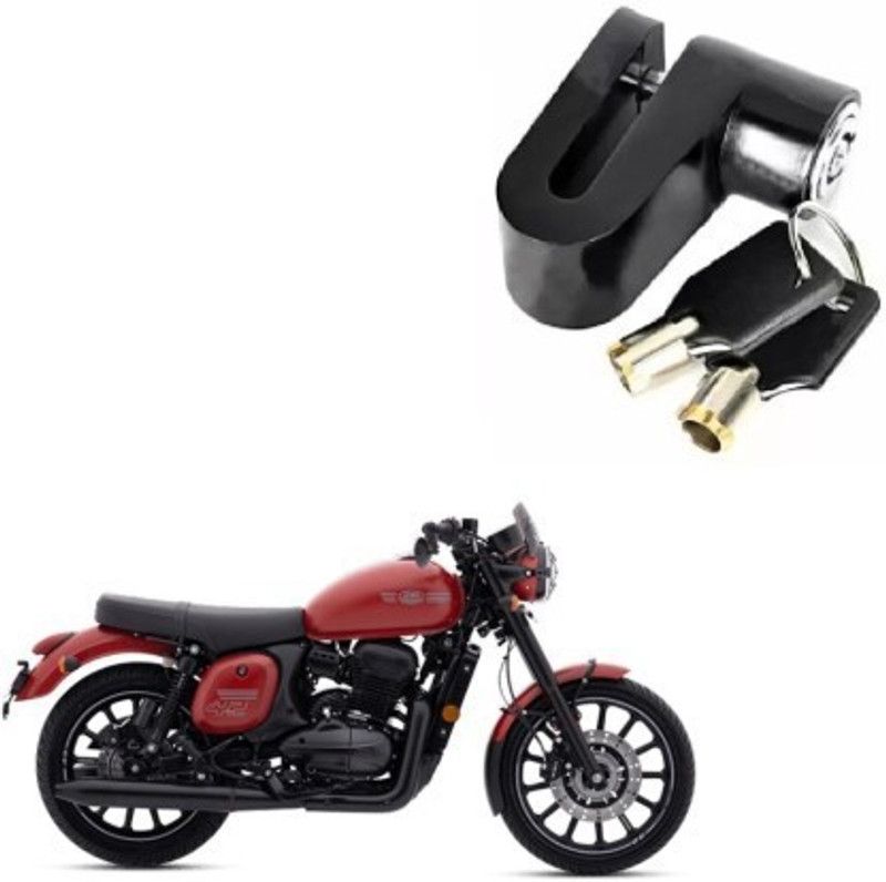 Giinix Heavy Steel Disc Break Security Lock Disc Lock For JAWA Disc Lock  (Black)
