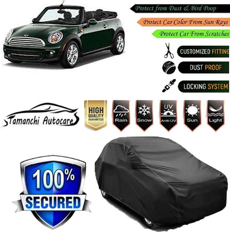 Tamanchi Autocare Car Cover For Mini Universal For Car  (Black)