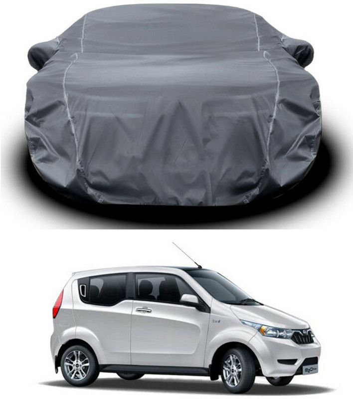 AutoTiger Car Cover For Mahindra e2o PLUS (With Mirror Pockets)  (Grey)