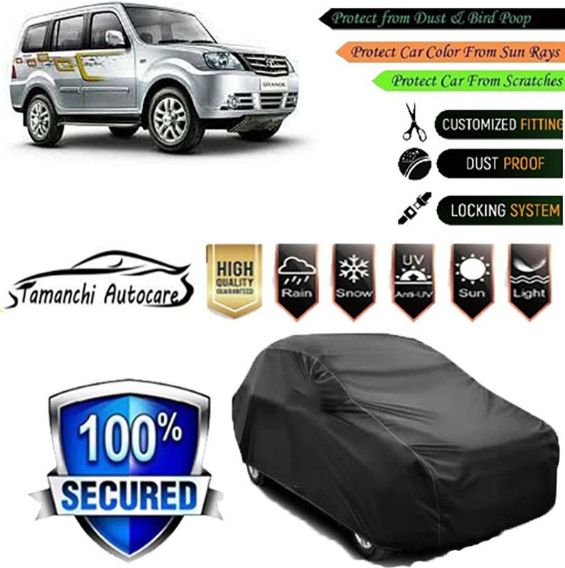 Tamanchi Autocare Car Cover For Tata Sumo Grande  (Black)