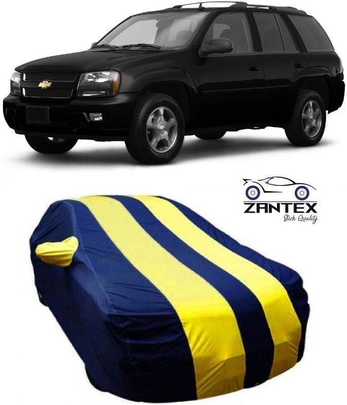 ZANTEX Car Cover For Chevrolet Trailblazer (With Mirror Pockets)  (Blue, Yellow)